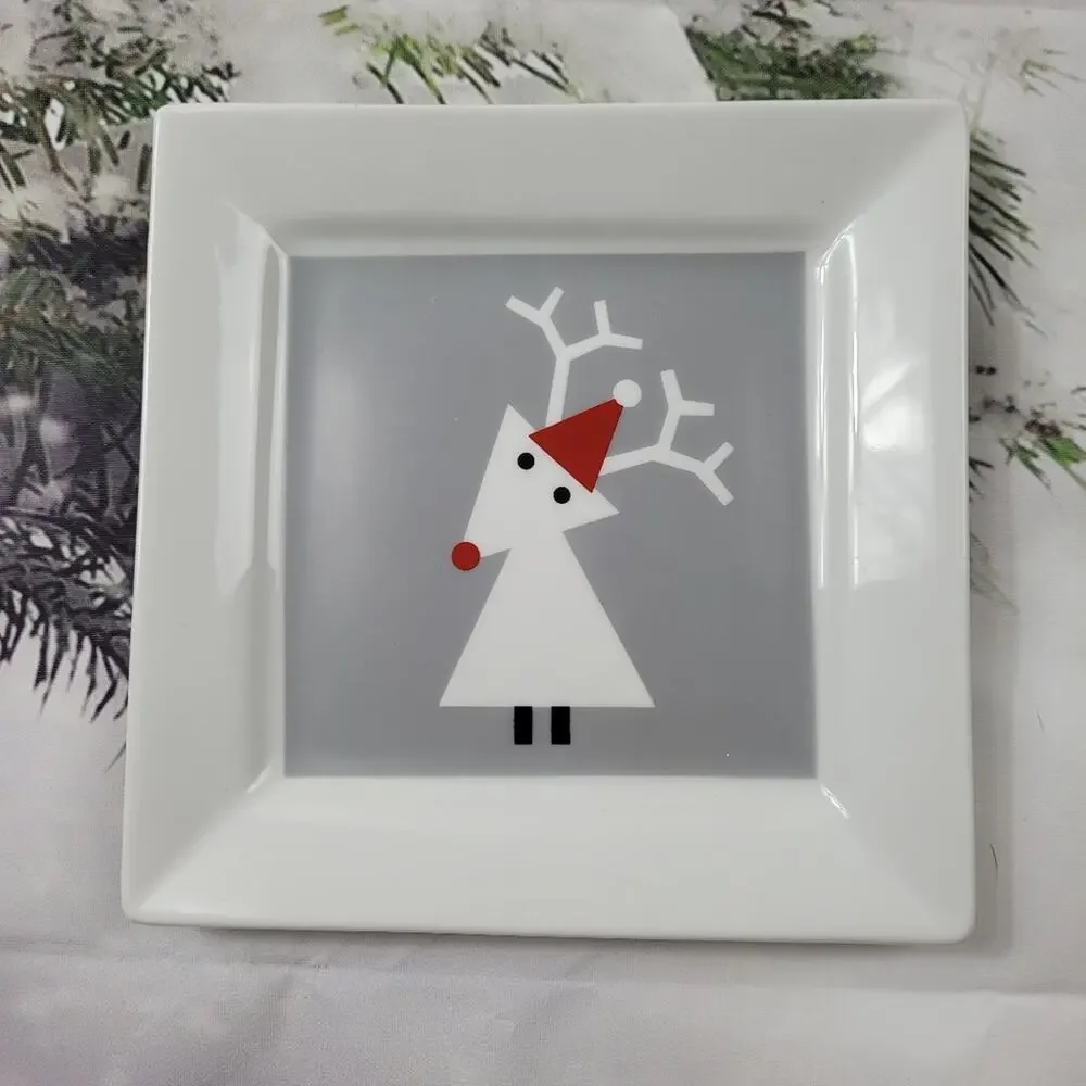 NWT Single Crate & Barrel Snow Deer 6